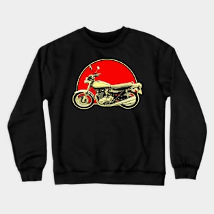 1972 Kawasaki Z1 Retro Red Circle Motorcycle Crewneck Sweatshirt